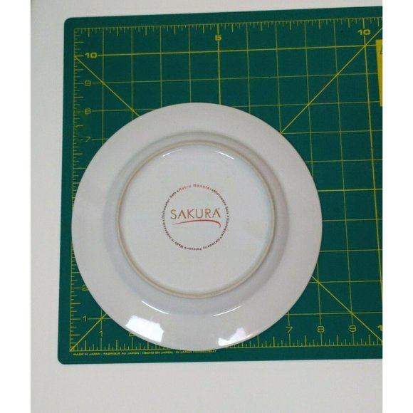 Sakura Retro Rooster Salad Dessert Plate Ivory 8in - Picture 4 of 5